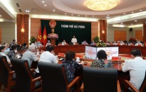 Các đồng chí nguyên lãnh đạo thành phố góp ý Dự thảo các văn kiện trình Đại hội XIII của Đảng