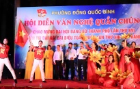 Phường Đồng Quốc Bình (quận Ngô Quyền): Sôi động Liên hoan ca múa nhạc quần chúng chào mừng Đại hội Đảng