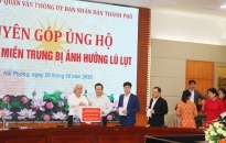 Công đoàn Văn phòng UBND thành phố: Kỷ niệm ngày 20-10 và phát động ủng hộ đồng bào miền Trung