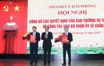 Đồng chí Trần Việt Tuấn giữ chức vụ Bí thư Quận ủy Lê Chân
