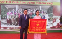 Trường tiểu học An Dương (huyện An Dương) Đón nhận Cờ thi đua xuất sắc của UBND