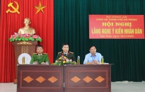 CATP lắng nghe ý kiến nhân dân tại xã Đại Hợp, huyện Kiến Thụy