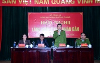 Lãnh đạo CATP lắng nghe ý kiến nhân dân tại phường Kênh Dương, quận Lê Chân.