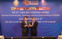  BHXH Việt Nam nhận giải thưởng hạng mục “Tiếp tục cải tiến” của Hiệp hội An sinh xã hội ASEAN'