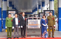 Công ty xăng dầu khu vực III – TNHH MTV:  Gắn biển công trình chào mừng kỷ niệm 65 năm thành lập Tập đoàn xăng dầu Việt Nam 