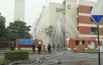 Diễn tập phương án chữa cháy và cứu nạn, cứu hộ tại  khu công nghiệp Nomura