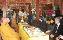 Bí thư Thành ủy Lê Văn Thành chúc tết Giáo hội Phật Giáo và Tòa Giám mục Hải Phòng
