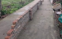 Việc xây tường ngăn lối đi ở xã Nam Sơn (An Dương): Không phải do tình trạng 'sốt' đất
