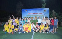 Công an quận Hồng Bàng bế mạc giải bóng đá năm 2021