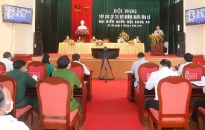 Chủ tịch Quốc hội Vương Đình Huệ tiếp xúc cử tri huyện An Lão
