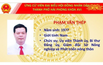 Chương trình hành động của đồng chí Phạm Văn Thép, Ủy viên Thành ủy Hải Phòng, Giám đốc Sở Nông nghiệp và Phát triển nông thôn