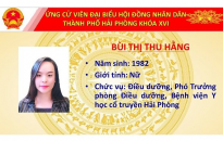 Chương trình hành động của đồng chí Bùi Thị Thu Hằng, Phó Trưởng phòng Điều dưỡng, Bệnh viện Y học cổ truyền Hải Phòng