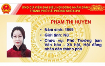 Chương trình hành động của đồng chí Phạm Thị Huyền, Phó Trưởng ban Ban Văn hóa - Xã hội, HĐND thành phố Hải Phòng, Khóa XVI nhiệm kỳ 2021-2026