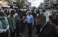 Thủ lĩnh Hamas xuất hiện hiếm hoi trong cuộc diễu hành sau 11 ngày xung đột
