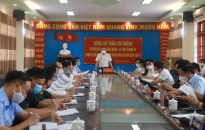 Bí thư Thành ủy Trần Lưu Quang làm việc tại huyện đảo Bạch Long Vỹ