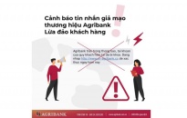 Agribank cảnh báo tin nhắn giả mạo lừa đảo khách hàng