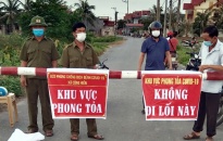 Huyện Vĩnh Bảo Phong tỏa y tế thôn Cống Hiền, xã Cộng Hiền do có người nghi nhiễm Covid-19
