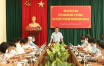 Bí thư Thành ủy Trần Lưu Quang làm việc tại quận Dương Kinh