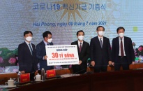 Tập đoàn LG và các doanh nghiệp Hàn Quốc ủng hộ thành phố 30 tỷ đồng mua Vaccine phòng chống dịch bệnh Covid-19