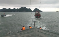 Hải đội 2, Bộ đội biên phòng Hải Phòng: Kịp thời cứu hộ tàu cá bị hỏng máy trôi dạt trên biển