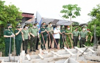 Khởi công  xây dựng 'Nhà đồng đội' tặng Trung tá Nguyễn Hữu Nhân - Trưởng CAX Vinh Quang (Tiên Lãng) 