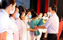 Lãnh đạo thành phố gặp mặt tiếp xúc 120 cán bộ, nhân viên y tế lên đường hỗ trợ thành phố Hồ Chí Minh phòng chống dịch Covid-19 đợt 2
