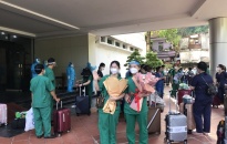 Đón đoàn cán bộ, y bác sĩ hoàn thành hỗ trợ thành phố Hồ Chí Minh phòng, chống dịch bệnh Covid- 19