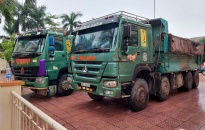 Bắt giữ 2 xe tải đổ trộm chất thải xuống hành lang đường Nguyễn Trường Tộ xã Đặng Cương (An Dương) 