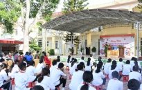 CAH An Dương: Tuyên truyền công tác phòng cháy, chữa cháy cho trên 400 học sinh, giáo viên Trường THCS Lê Lợi