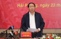 Phó Thủ tướng Chính phủ Lê Văn Thành làm việc với lãnh đạo thành phố Hải Phòng