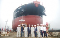 Công ty Đóng tàu Phà Rừng: Lễ hạ thủy tàu chở hàng 23.500 DWT 
