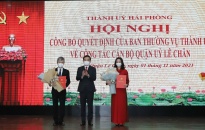 Đồng chí Trần Thu Hương giữ chức vụ Bí thư Quận ủy Lê Chân