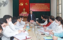 Bí thư Thành ủy ủy Trần Lưu Quang làm việc với Ban Thường vụ Đảng ủy Khối doanh nghiệp thành phố