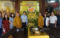 Phó Chủ tịch Thường trực UBND thành phố Lê Anh Quân:  Thăm, chúc mừng Giáo hội Phật giáo Việt Nam thành phố