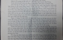 Người dân gửi thư cảm ơn Đội Cảnh sát Điều tra tội phạm về ma túy- Công an quận Ngô Quyền