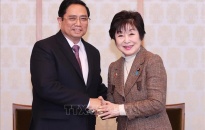 Thủ tướng Phạm Minh Chính hội kiến Chủ tịch Thượng viện Nhật Bản