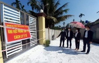 Trưởng ban Tổ chức Thành ủy kiểm tra công tác phòng chống dịch tại huyện Vĩnh Bảo 