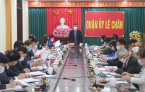 Đồng chí Nguyễn Phước Lộc, Phó Trưởng Ban Dân vận Trung ương, làm việc với Quận ủy Lê Chân về tăng cường sự lãnh đạo của Đảng đối với công tác Hội Chữ thập đỏ