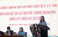 Tổ đại biểu HĐND thành phố tiếp xúc cử tri quận Lê Chân