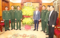 Đảng ủy, Bộ Tư lệnh Quân khu 3 chúc Tết Đảng bộ, chính quyền, LLVT và nhân dân thành phố Hải Phòng