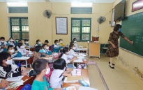 Huyện Vĩnh Bảo:  Duy nhất có trường tiểu học Trung Lập học trực tuyến trong ngày đầu học sinh đến trường 