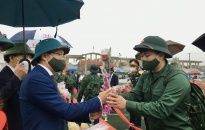 Huyện Tiên Lãng tổ chức lễ giao nhận quân năm 2022