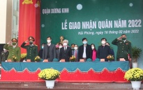 Quận Dương Kinh tổ chức Lễ giao nhận quân năm 2022