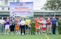 Đoàn Thanh niên Công an Quận Dương Kinh phối hợp cùng Đoàn Phường Anh Dũng tổ chức chương trình giao hữu bóng đá
