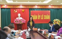 Quận ủy Lê Chân:  Đẩy mạnh triển khai kế hoạch đầu tư công
