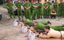 Công an quận Hồng Bàng tăng cường công tác tập huấn điều lệnh,  quân sự, võ thuật