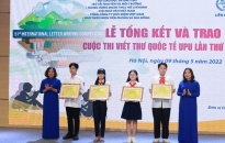 Thành phố Hải Phòng nhiều năm liền đạt giải cao Cuộc thi viết thư quốc tế UPU