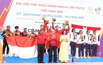 SEA Games 31: Đội đua thuyền Việt Nam xuất sắc đoạt thêm 2 huy chương vàng