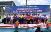 Giải bóng đá giao hữu huyện An Dương năm 2022: Đội tuyển xã An Hồng đoạt cúp 