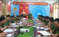 Phó Giám đốc CATP Lê Nguyên Trường kiểm tra công tác 6 tháng đầu năm Phòng Cảnh sát Hình sự